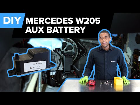 Mercedes Benz W205 Auxiliary Battery Replacement DIY Mercedes Benz C300 S63 AMG C63 AMG More