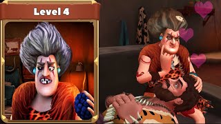 Scary Teacher Stone Age | Dates Gone Wrong Level 4 Walkthrough (iOS Android) screenshot 5