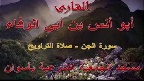 أبو أنس بن أبي الوفاء - سورة الجن - رمضان 1435