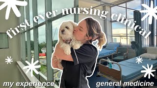FIRST EVER NURSING CLINICAL | nursing student story time + sit down chat