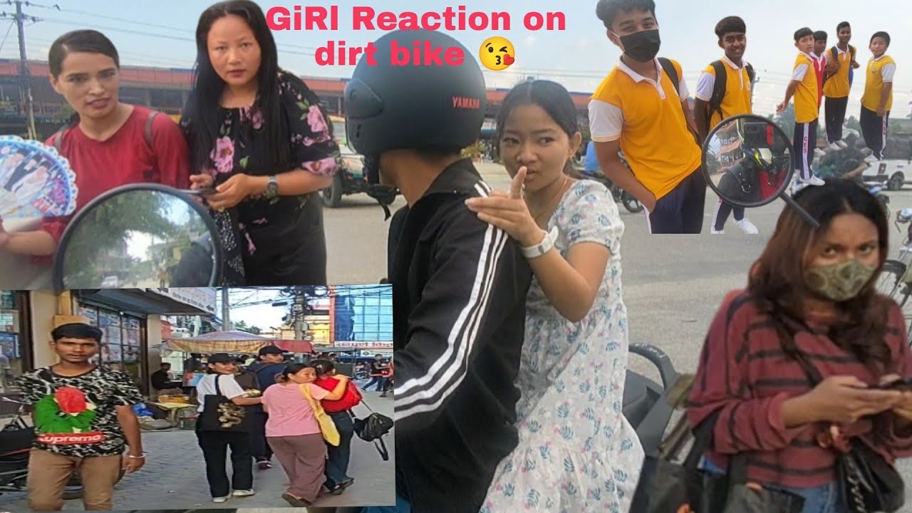 Girls Reactions On My Bike😱😱😱 Dirt Bike Sound Power😆😆😆😭