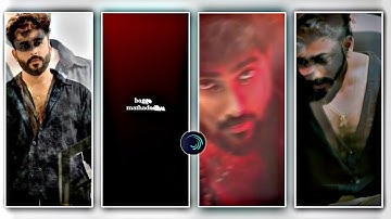 😡New😎 boys attitude 👣video Editing in Alight motion video Editing Kannada Trending song Editing 