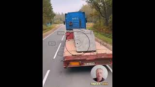 Идиот забыл закрепить груз! #большегруз #грузовичок #trucker #дальнобой