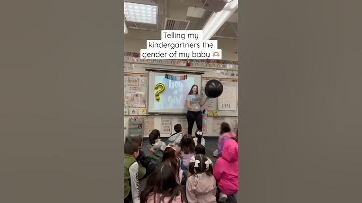 Gender Reveal with my Students #genderreveal #kindergarten