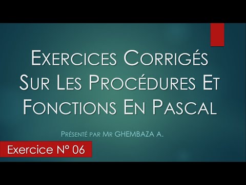 Vidéo: Comment Résoudre Des Problèmes Dans Pascal