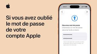 Si vous avez oublié le mot de passe de votre compte Apple | Assistance Apple