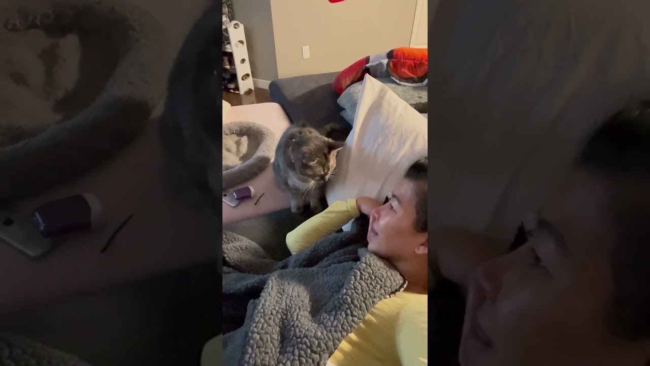 My Chunkster will be all cute until he gets fed 