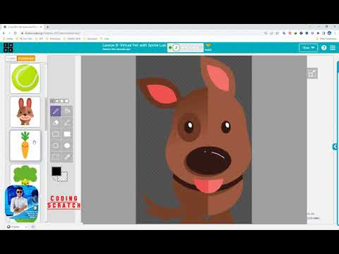 Code org Lesson 8 Virtual Pet with Sprite Lab || Express Course 2022