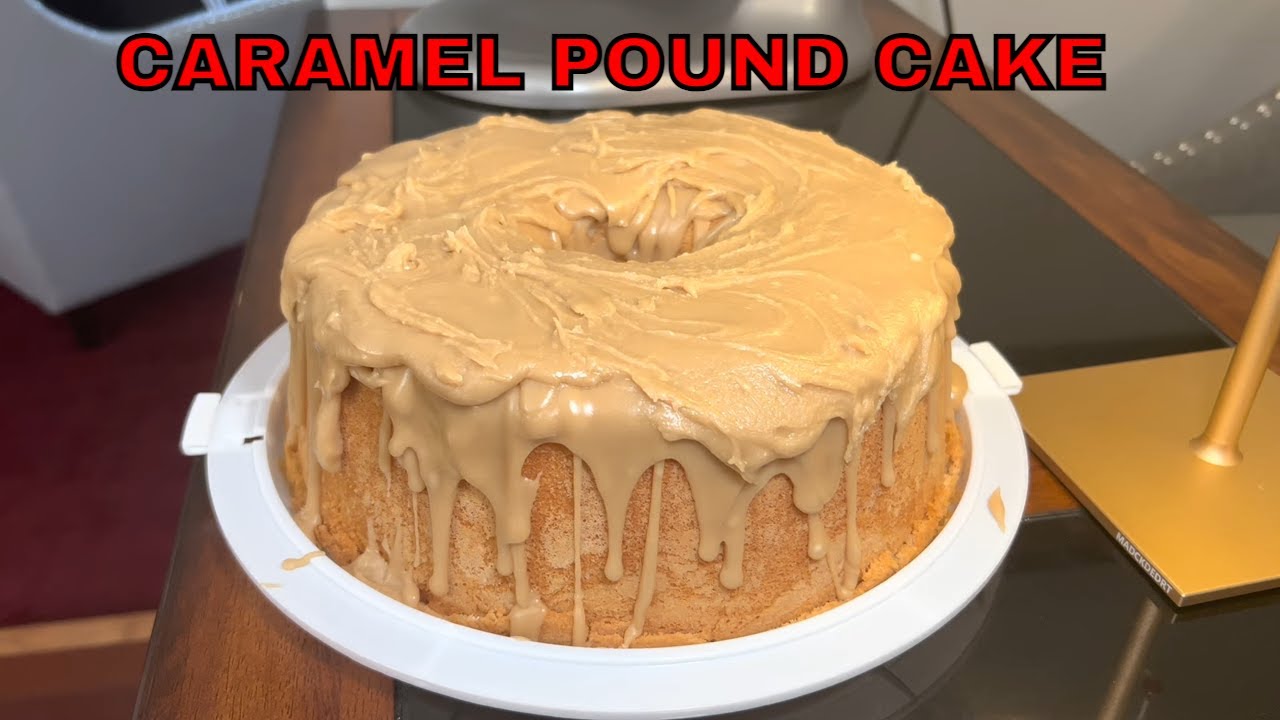 Карамельный кекс с карамельной глазурью