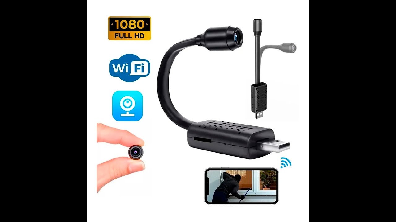 🔻🔻 Tutorial sobre como instalar cámara espía con cable y batería FULL-HD  🔻 Cámara oculta🔻 WiFi🔻 