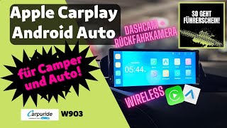 Apple Carplay und Android Auto Upgrade für Camper und Auto! Multimedia Dashboard mit Dashcam