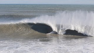 20ft WAVES in NEW JERSEY WINTER SURF December 18, 2023