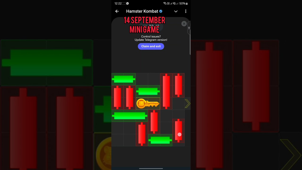 Hamster kombat mini game 14 September 