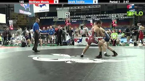 Junior 145 - Matthew Moody (Georgia) vs. Jacob Tru...