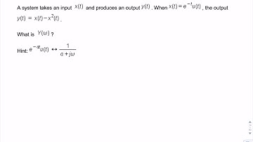 Fourier Transform of system output, sum of 2 exponentials