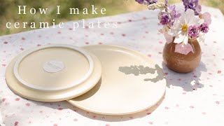 How I make ceramic plates - The entire pottery process