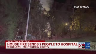 2 hospitalized after fire in Clarksville
