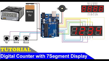 How To Make 4 Digit Counter using 7Segment Display |  how to use Multiplexing 7Segment Display