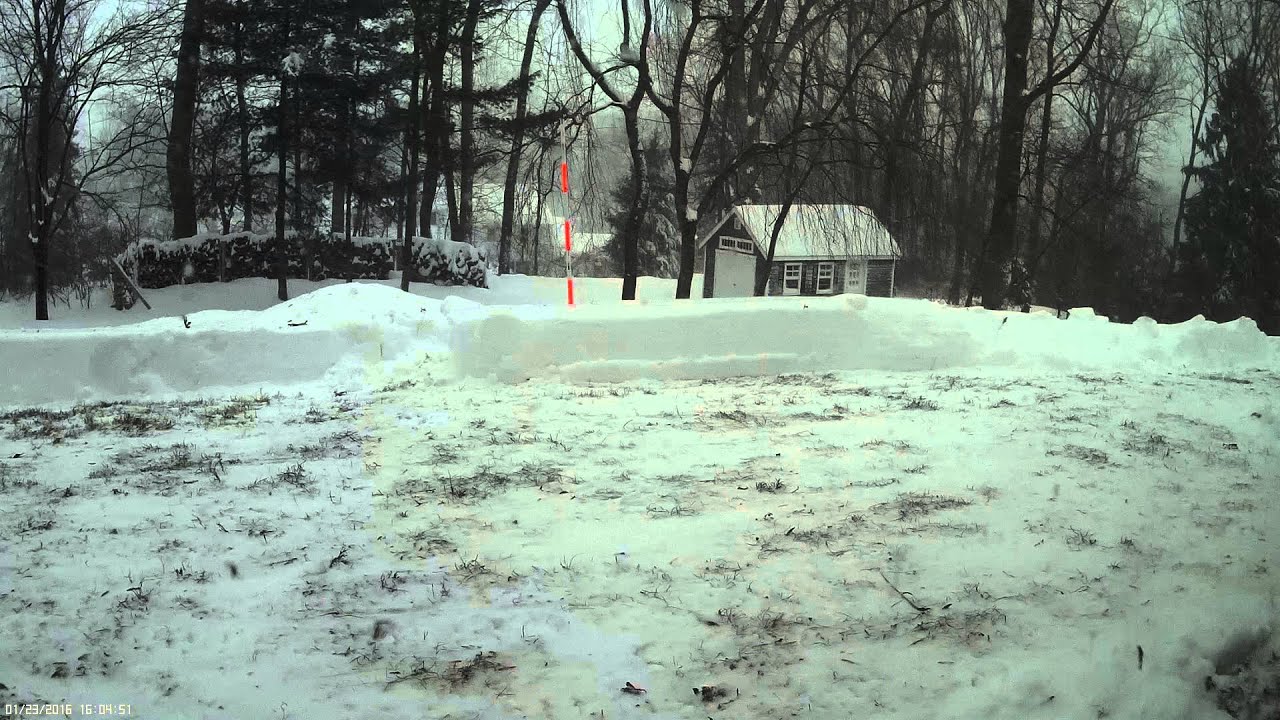 Time Lapse, 22-24 JAN 2016 Blizzard, 1 frame per minute - YouTube
