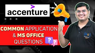 ACCENTURE Common Application and MS Office MCQ Questions