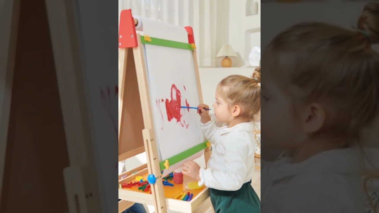Wooden Art Easel for Kids | Creative Play, Painting & Learning at Home 