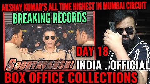 SOORYAVANSHI BOX OFFICE COLLECTION DAY 18 | INDIA | OFFICIAL | BREAKING RECORDS FOR AKSHAY KUMAR