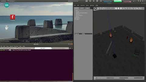 Running Gazebo simulation with Husky robot in it