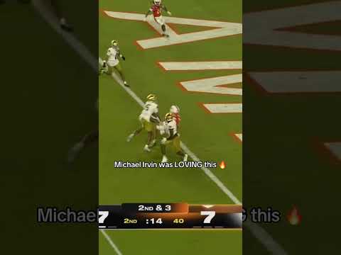 Michael Irvin’s reaction 😤