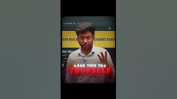 Ask This To Yourself 🔥||Shobhit Nirwan #shorts #boardexam #ytshorts #class10 #motivation #cbse