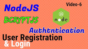 Video6: Node password encryption using bcryptJS