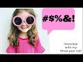 SHE SAID WHAT!?! | INTERVIEW WITH MY THREE YEAR OLD TODDLER | MOMMY MONDAY