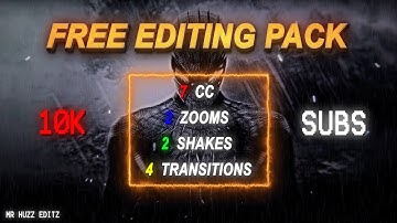 10K SUBSCRIBERS FREE EDITING PACK ┃CC + Zooms + Shakes + Transitions┃AFTER EFFECTS