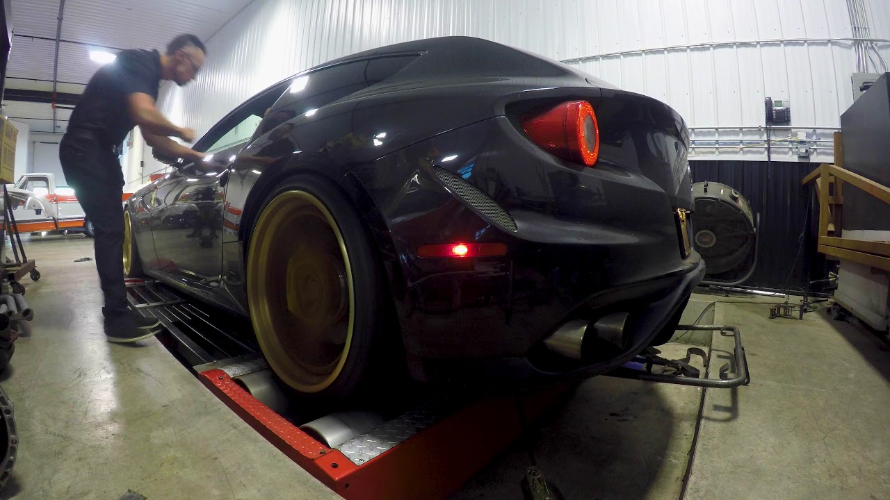 Sickest Sounding 2014 Ferrari Ff In America Custom Straight Pipe Install Crackle N Pop Tune