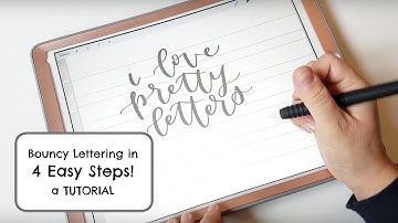 Bouncy Lettering Tutorial - How to Create Bounce Calligraphy in 4 Easy Steps!