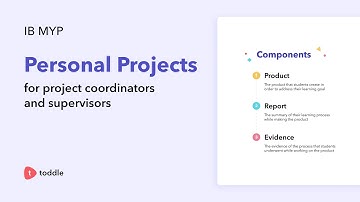 Get started on your Personal Projects adventure with Toddle | IB MYP
