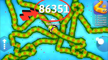 Snake io World Record 2023, ( HIGH SCORE ) 87995 | Snake io Gameplay#Snakeio