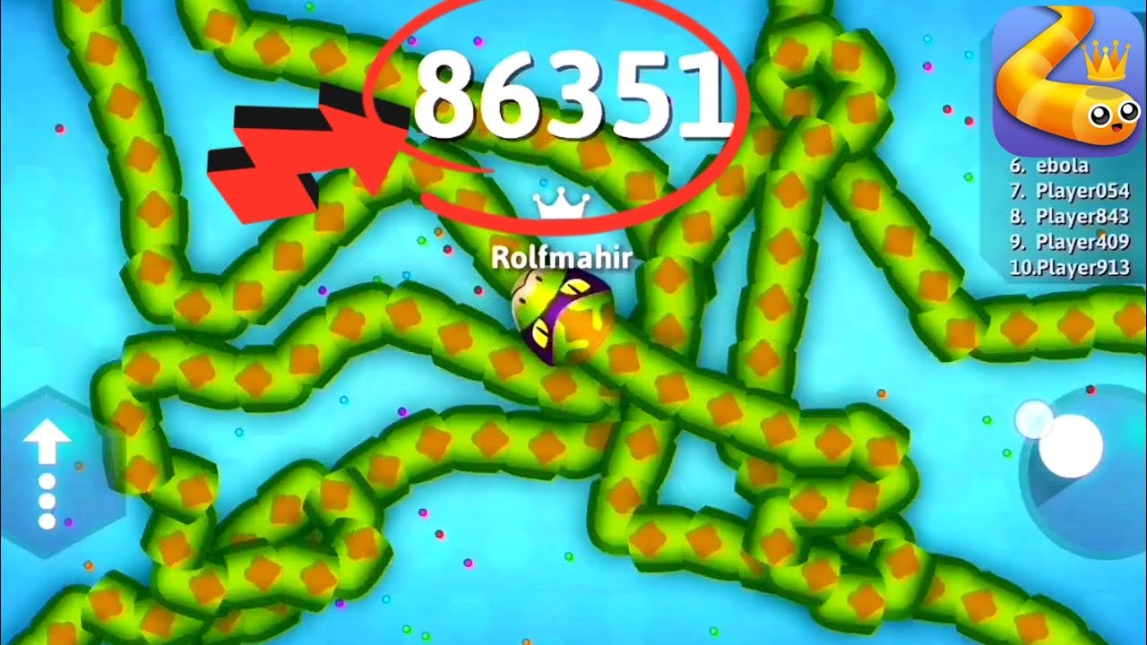 Snake io World Record 2023, ( HIGH SCORE ) 87995 | Snake io Gameplay