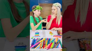 3 Marker Challenge 🍦🌈😮🤗 #3markerchallenge #sjorts #drawing #colorchallenge #art #diy #colored