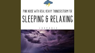 [Pink Noise] Distant Thunderstorm from the Car - Loopable