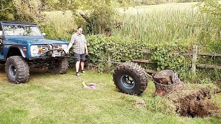 Extreme Dangerous Tree Cutting Fails With Chainsaw - Awesome Car  Tree Stump Puller Working