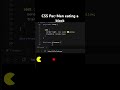 CSS Pac-Man eating a block 😂 #coding #css #fyp