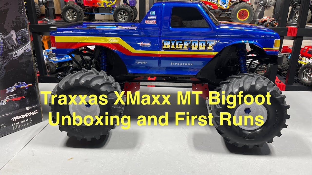 Traxxas XMaxx MT Bigfoot Unboxing and runs 