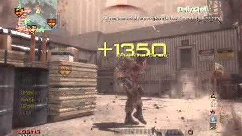 MW3 P90 Moab on Hardhat. (40 Killstreak after moab)