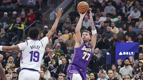 Highlights: Luka Doncic's 45-point triple-double puts Lakers past Jazz