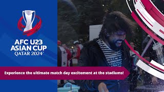 Experience the ultimate match day excitement at the stadiums! | عيش أجواء المباريات في الاستادات