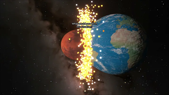 Mars vs. Earth at 5 km/s in SpaceSim 😨💥 (1M Particles)