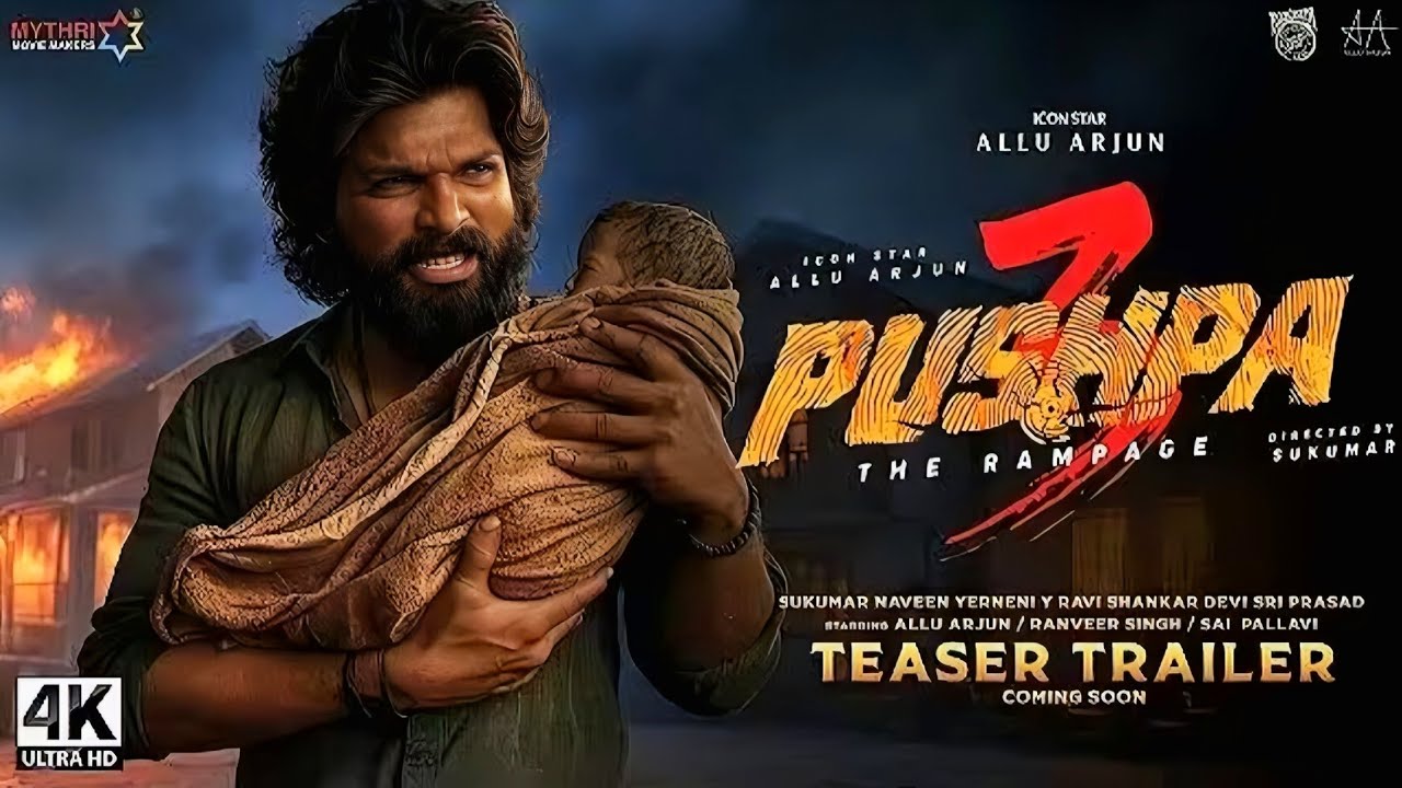 Pushpa 3 : The Rampage - Official Trailer | Allu Arjun | Vijay Deverakonda | Rashmika | FanMade Ai 