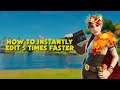How to Instantly Edit 5 times Faster on KBM!!(Fortnite)