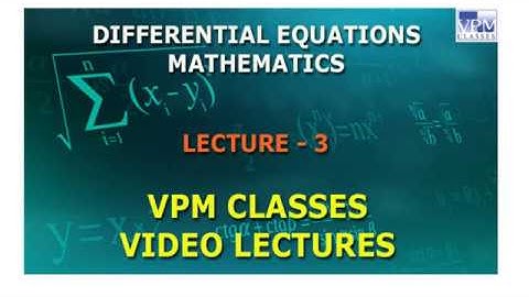 IIT JAM MATHEMATICS VIDEO LECTURE - 3  BY VPM CLASSES
