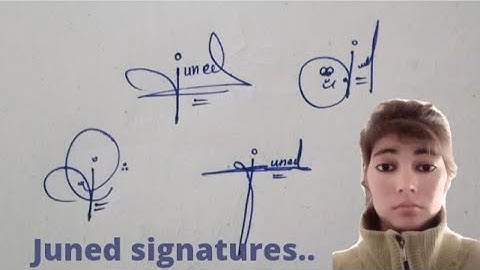 Juned name signature#gracefull  ideas for your own name signature#name signature with arooj